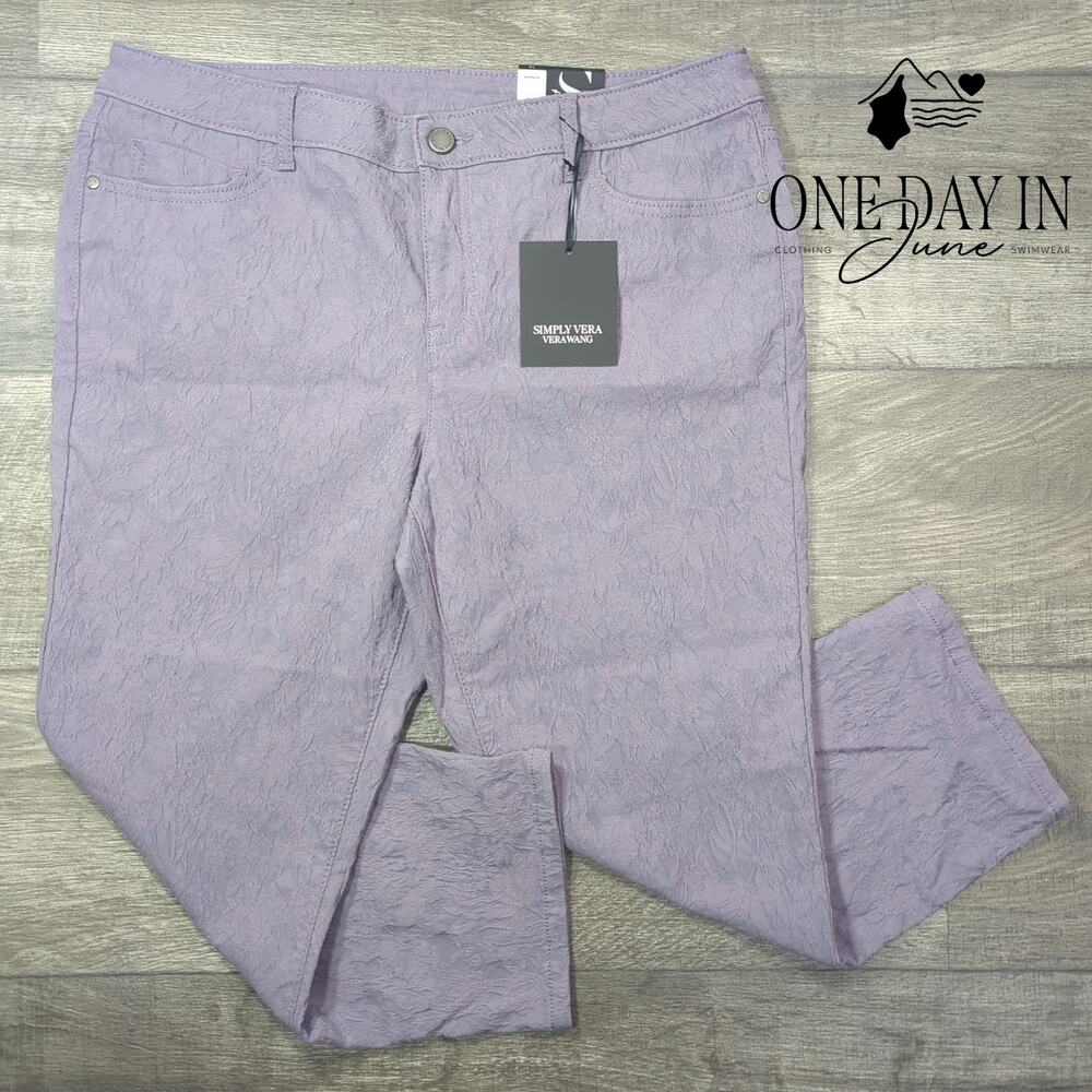 Simply Vera Mid Rise Capri Pants Size 14